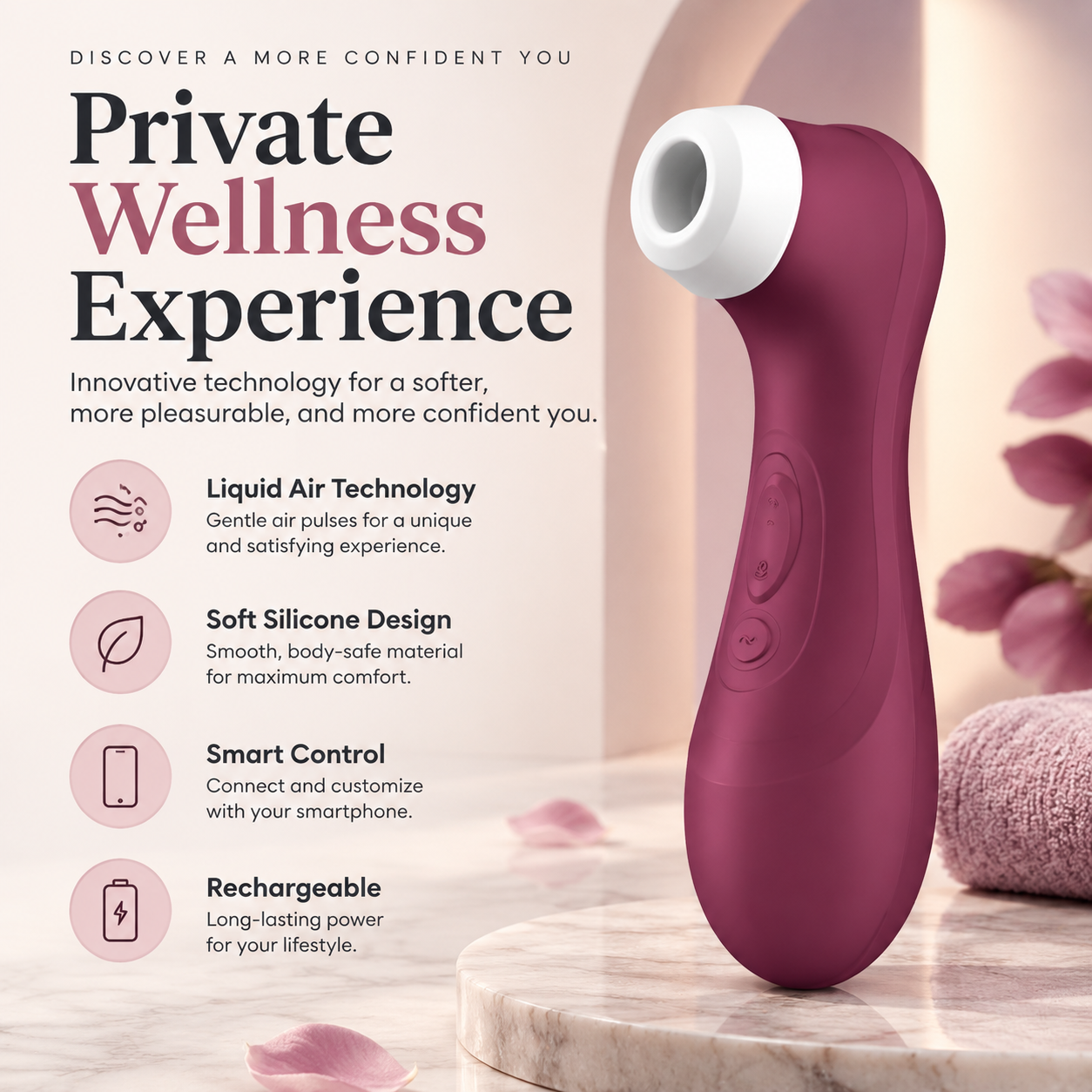 001 Pro 2™ Liquid Air App-Controlled Wellness Device - Image 1