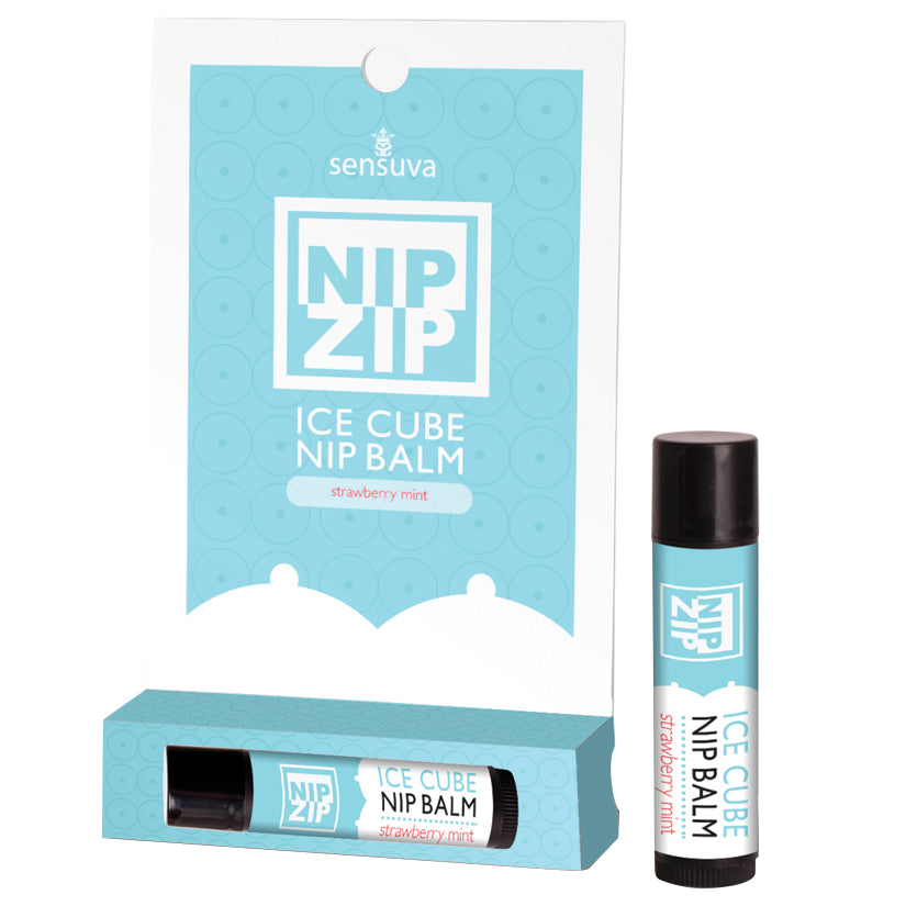 SENVL270.jpg Sensuva Nip Zip Ice Cube Nip Balm-Strawberry Mint - Image 1